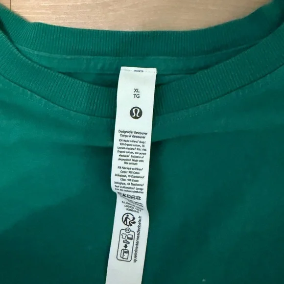 Lululemon all yours cropped tshirt raceway green - Picture 2 of 4